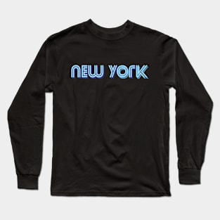 new york city lettering Long Sleeve T-Shirt
